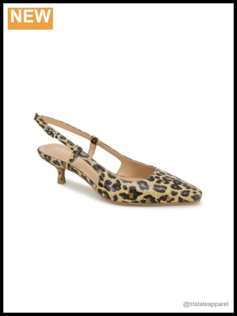 Kenneth Cole REACTION Women's Maggie Pointed Toe Kitten Heel Slingback Pumps